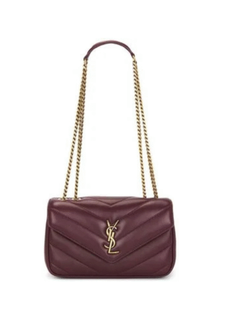 Small YSL Shoulder Bag in Quilted Leather Red
