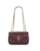 Small YSL Shoulder Bag in Quilted Leather Red