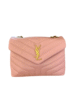 Small YSL Shoulder Bag in Quilted Leather Pink